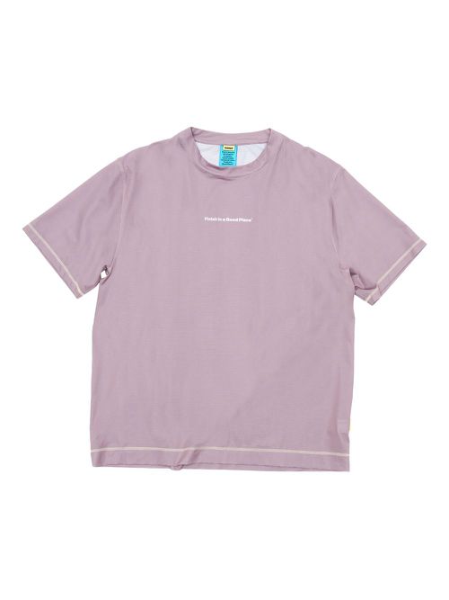Text-print T-shirt - Purple