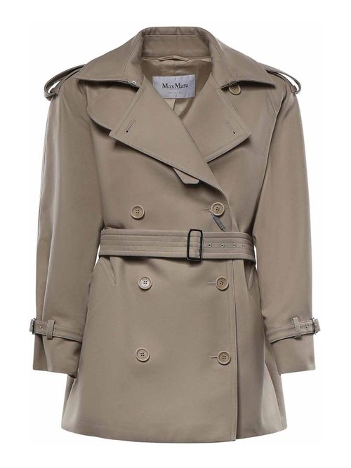 Cropped Cotton Duster Coat