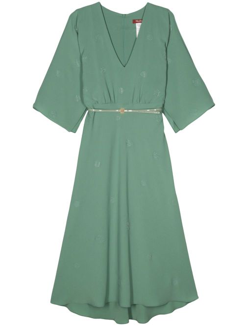 Rhinestone-embellished dress - Green