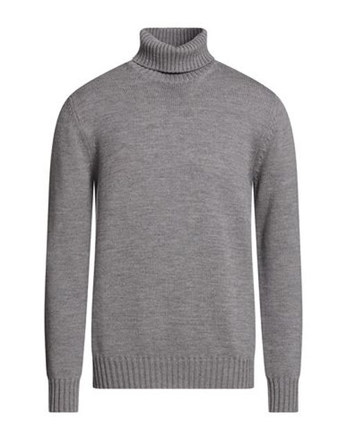 Man Turtleneck Grey Size 42 Merino Wool