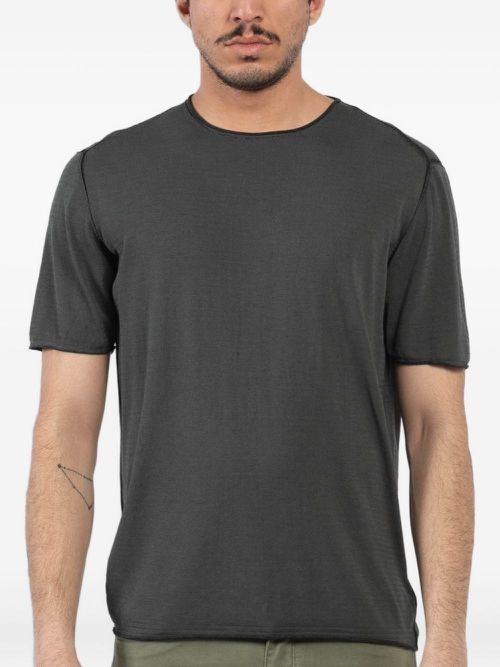 Crew-neck short-sleeve T-shirt - Grey