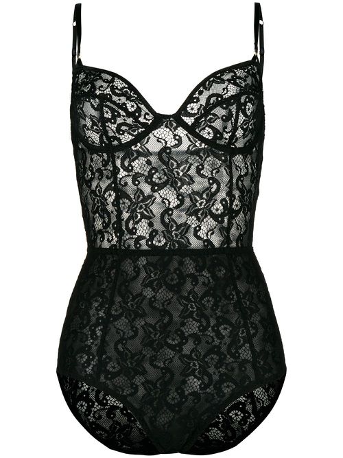 Emilia lace bodysuit - Black