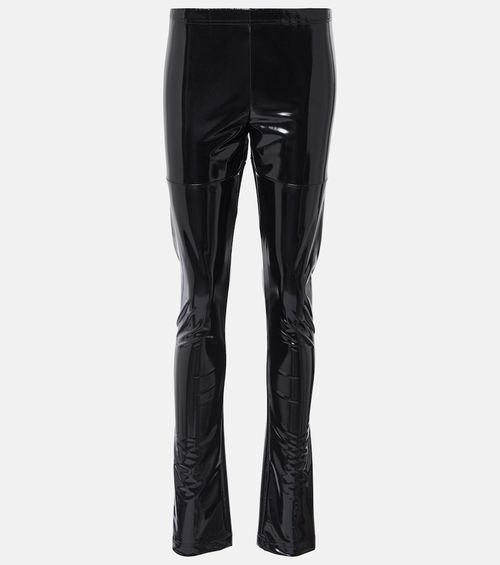 Vinyl slim pants