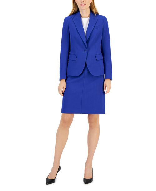 Missy & Petite Executive Collection Single-Button A-Line Skirt Suit, Created for Macy's - Royal Sapphire