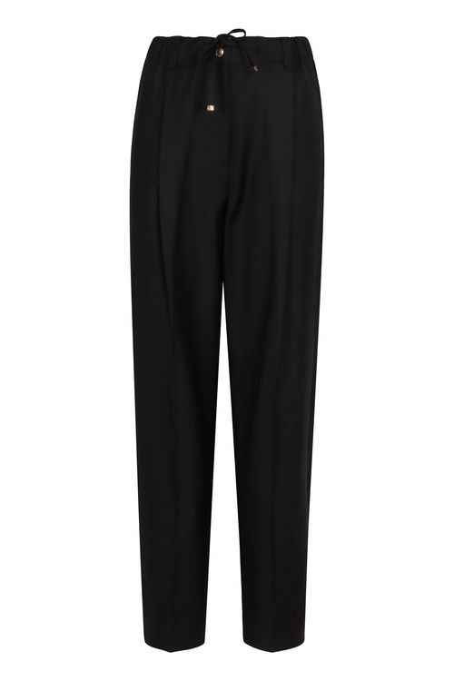 Wool Gabardine Tailored Trousers