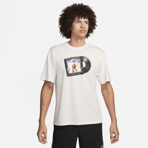 Max90 T-Shirt Men's White 100% Cotton Graphic Print Basketball SRT337