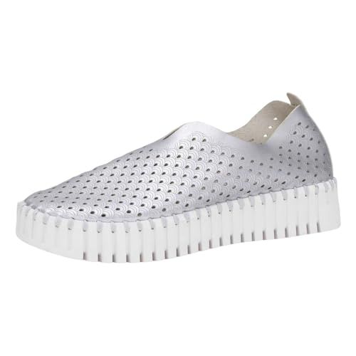 Ilse Jacobsen HORNBAEK Women's Tulip U0010 Metallic Platform | Slip-On | Low-Top