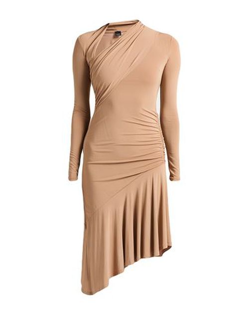 Woman Mini dress Camel Size L Viscose, Elastane