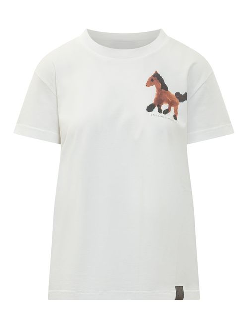 White Graphic Crew Neck T-Shirt