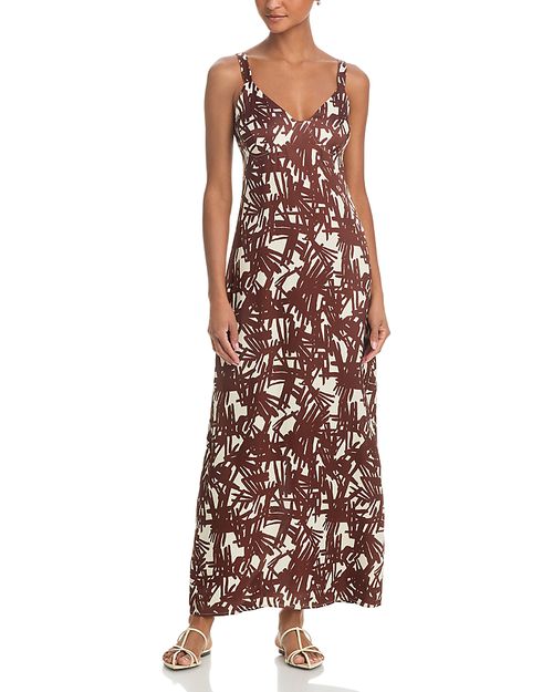 Aubrey Printed Maxi Slip Dress