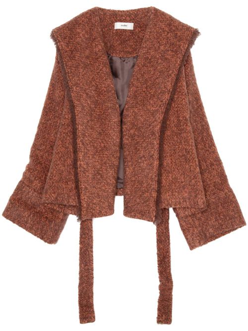 Grain mohair-blend coat - Brown
