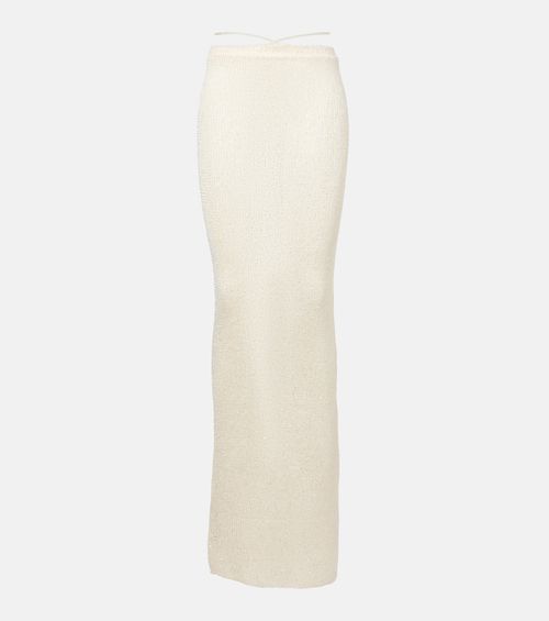 Alma sequined knitted maxi skirt