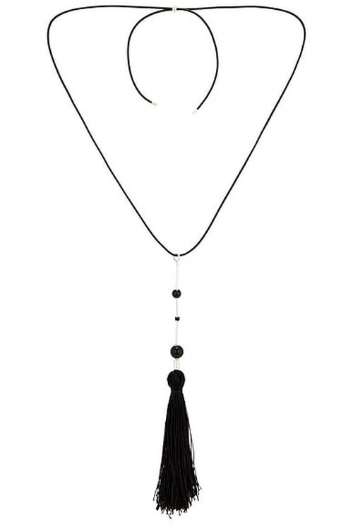 Karen Arcanjo No. 2 Onyx Necklace in Black - Black. a