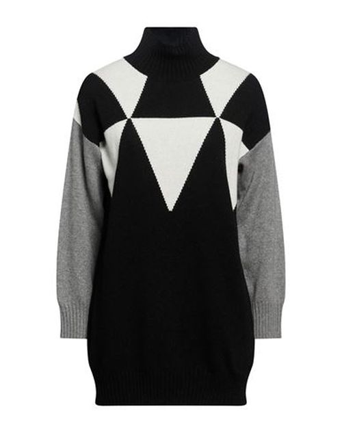 Woman Turtleneck Black Size S Wool, Viscose, Polyamide, Cashmere