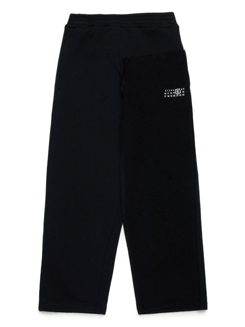 Numbers-print trousers - Black