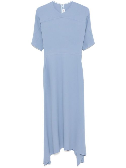 Folded midi dress - Blue
