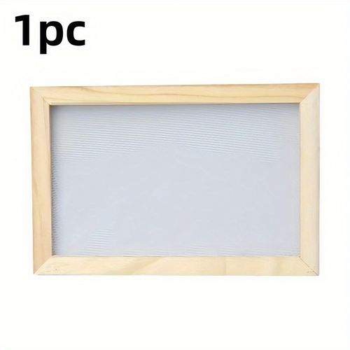 TEMU 20x30cm Natural Wood Frame For Diy Paper Crafts & Drying Flowers - Solid Wood Craft Frame With , Party Decor, Holiday Gifts, Art Project