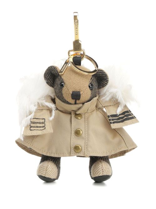Plush teddy bear keychain - Neutrals