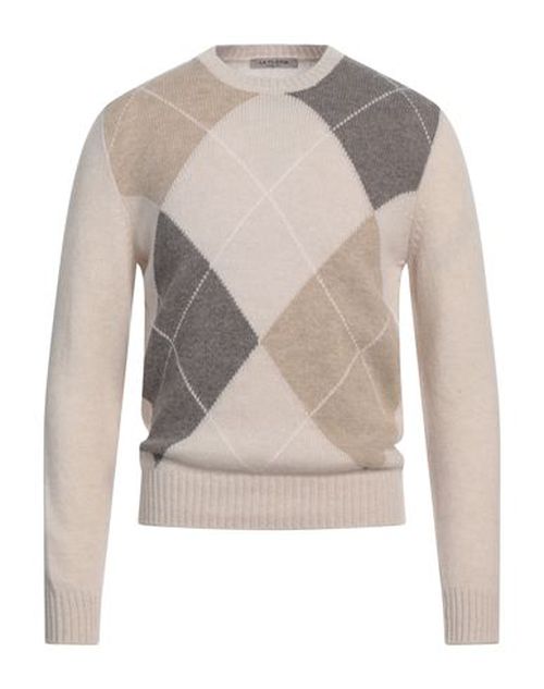 La Fileria Man Sweater Beige Size 38 Virgin Wool