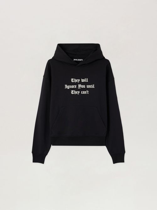 Statement Hoodie Man  Black Off White