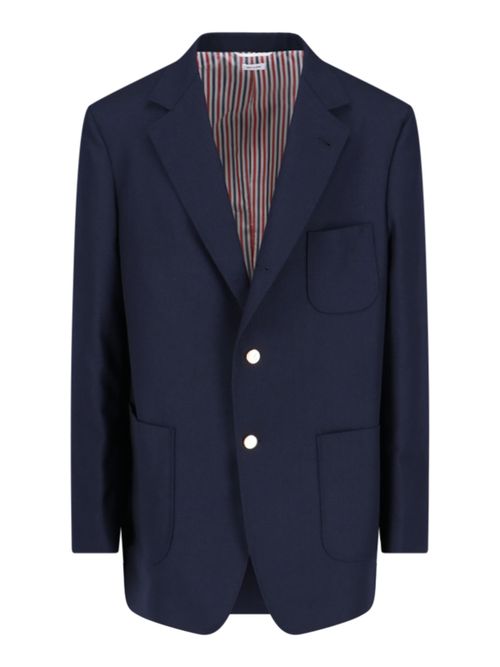 Men's Virgin Wool Tailored Jacket with Cupro Lining