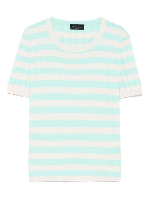 Roberto Collina striped top - Blue