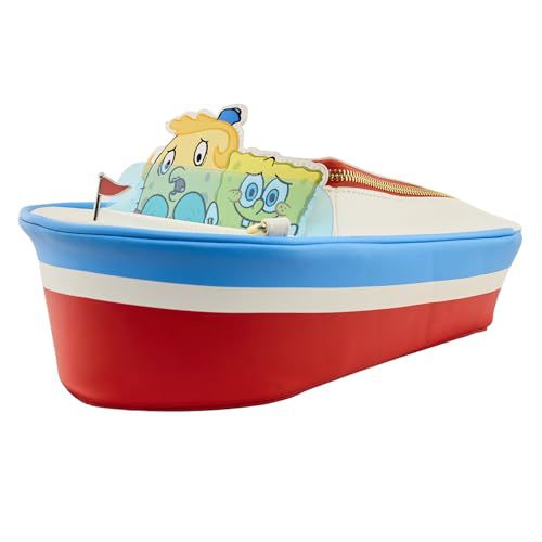 Loungefly Nickelodeon: Spongebob SquarePants 25th Anniversary - Spongebob and Mrs. Puff in Boatmobile Crossbody Purse
