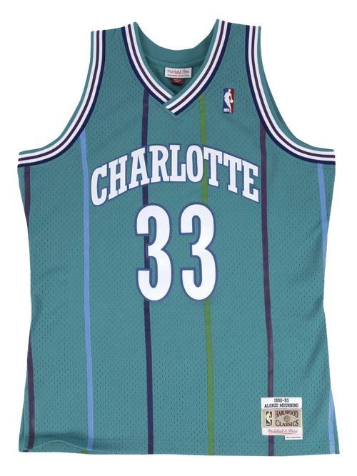 X NBA Hornets 92 Alonzo Mourning Swingman Road tank top - Blue