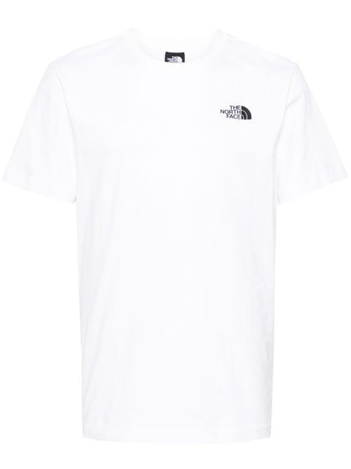 Redbox-print cotton T-shirt - White