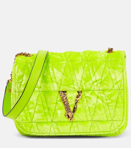 Virtus Small velvet shoulder bag
