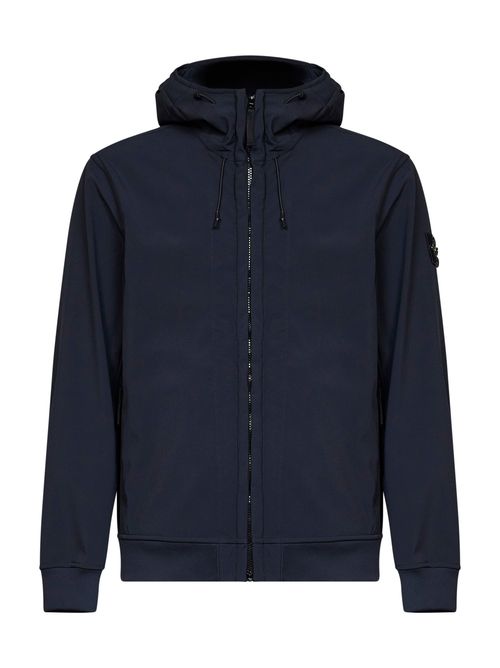 Hooded Soft Shell Jacket — Navy