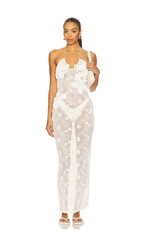MORE TO COME Trina Maxi Dress in White. - L also in XS