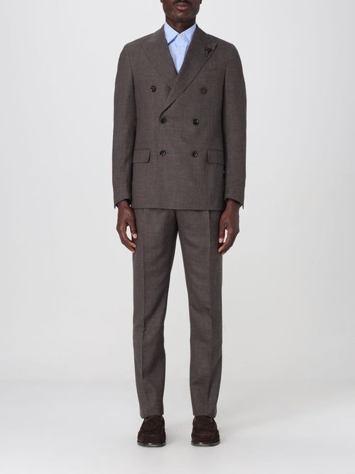 Suit LARDINI Men color Brown