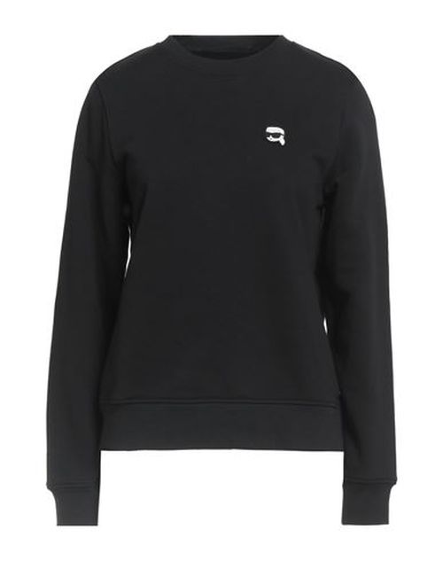 Woman Sweatshirt Black Size M Organic cotton, Recycled polyester