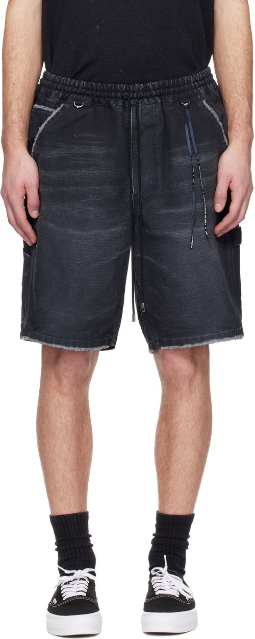 Black MW Duck Painter Shorts