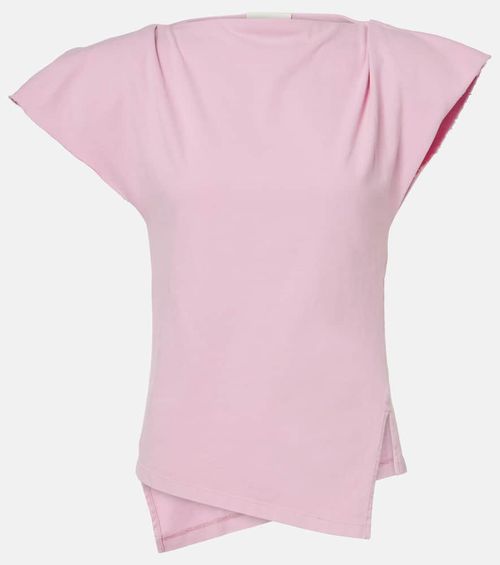 Sebani asymmetric cotton jersey top