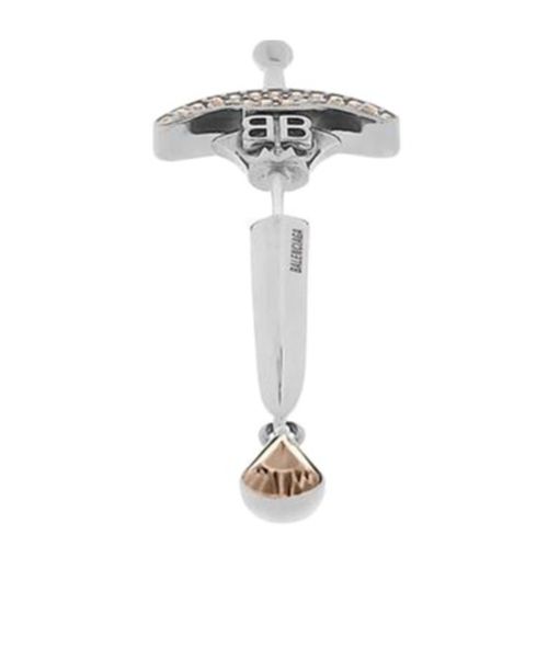 Goth Sword Earring in Grey