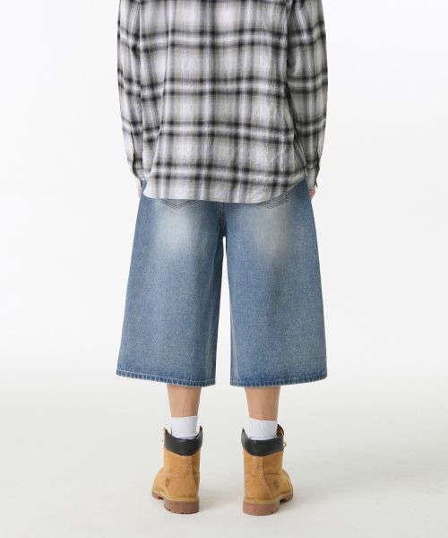 Big Brush Long Bermuda Denim Pants