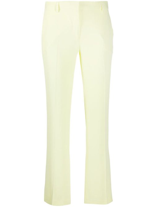 Bootcut cropped trousers - Yellow