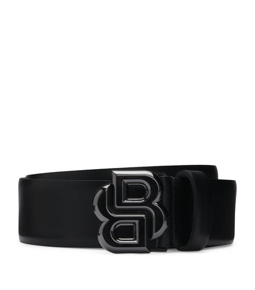 Leather Double B Icon Belt