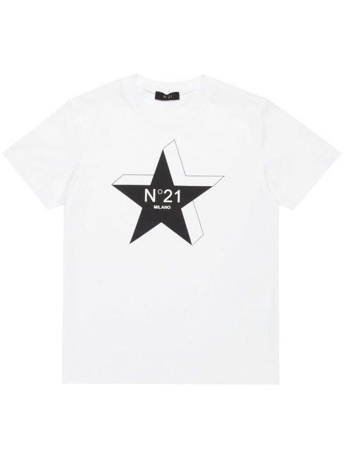 Logo-print cotton T-shirt - White
