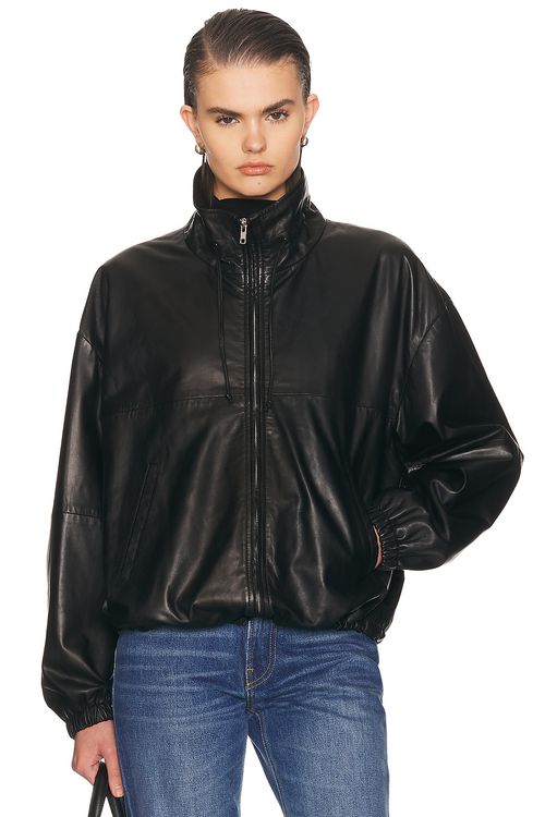 Haikure Jordan Nappa Jacket in Black - Black. M also in