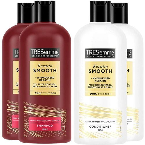 Tresemme 'Keratin Smooth 2x Shampoo & 2x Conditioner Bundle' 680ml Each