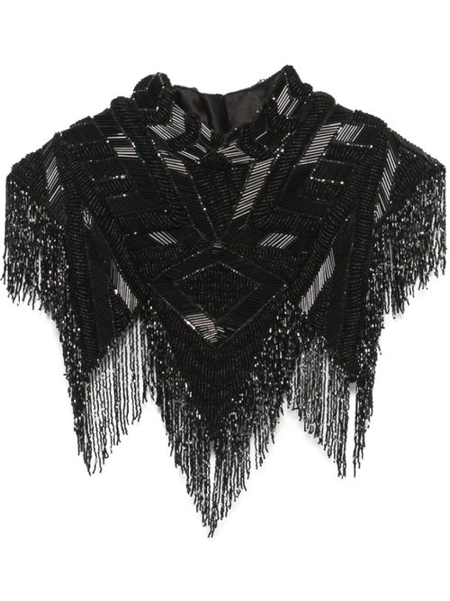 Bead-detailed top - Black