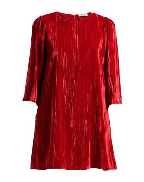 Crochè Woman Mini dress Rust Size S Polyester
