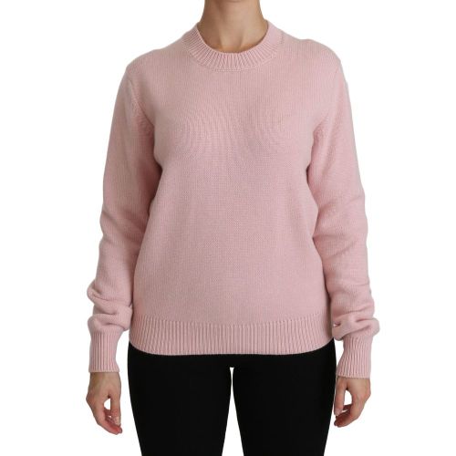 Cashmere Crew Neck Sweater — Pink