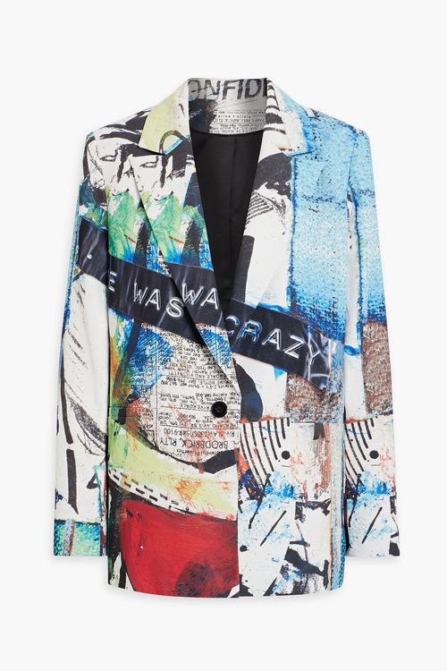 Alice Olivia - Denny printed crepe blazer