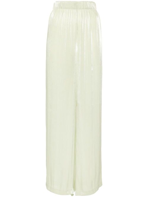 Georgette straight-leg trousers - Green