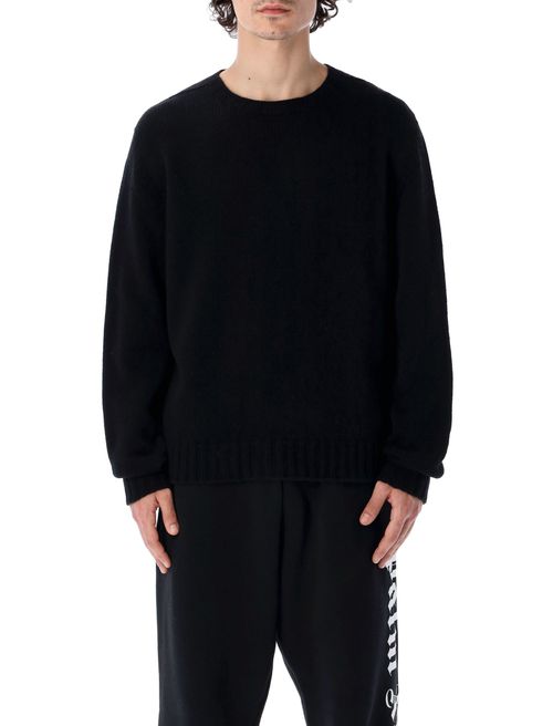 Curved-logo jumper