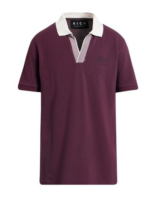 Man Polo shirt Plum Size M Cotton